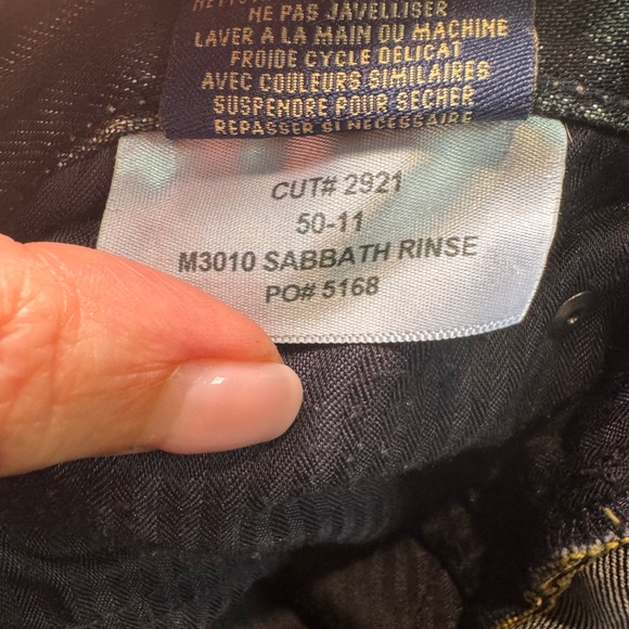 Fidelity Denim Men's Jeans Size 36 Sabbath Rinse Straight Leg Dark Wash - Picture 6 of 8